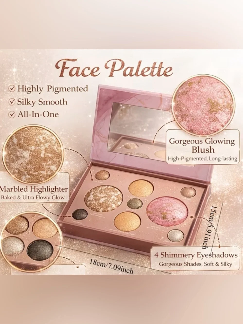 Baked  full face basics palette.